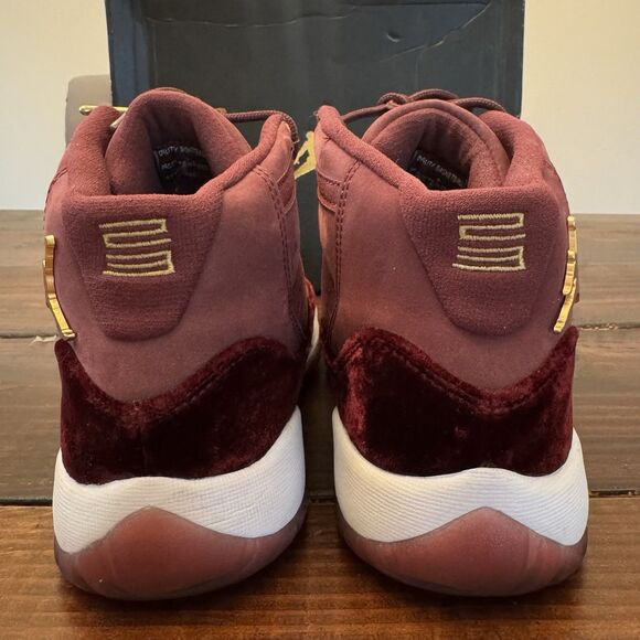 Air Jordan 11 Retro GG Heiress Velvet Maroon Shoes - Picture 6 of 11
